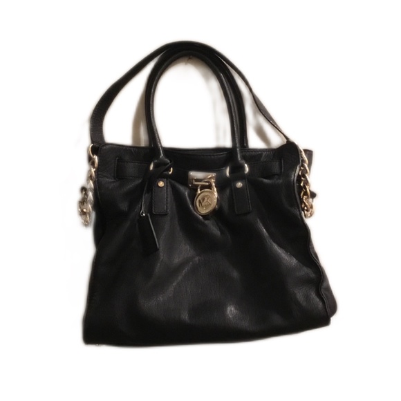 Michael Kors Hamilton Soft Pebbled Leather Satchel - Picture 1 of 7